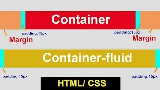 Container And Container-Fluid In HTML CSS | Difference between Container & Container-Fluid