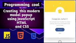 Creating A modern modal popup in 2021 in Hindi using JavaScript| How to make a modal in JavaScript