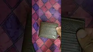 Unboxing Puma leather cruise v2 unisex bi-fold Wallet 🔥#unboxing #puma