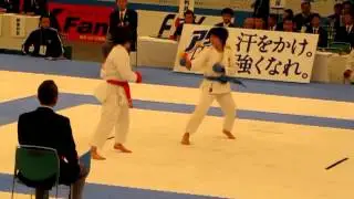 Miki Kobayashi vs. Yuuri Kaneko 3rd round at the 40th All-japan Karate-do championships 