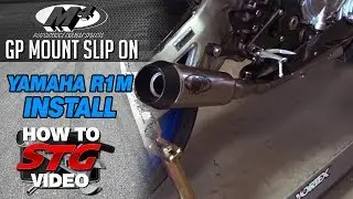 How to Install an M4 GP Mount Slip On Exhaust on a 15-17 Yamaha YZF-R1M from Sportbiketrackgear.com