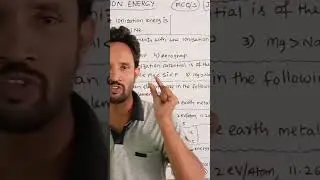 IONISATION POTENTIAL MULTIPLE CHOICE QUESTIONS JEE NEET EAMCET #shorts