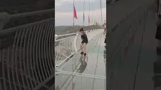 China glass bridge funny video 😁😄 