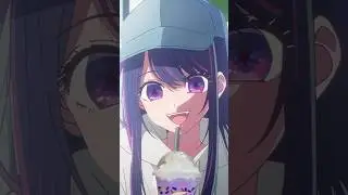 Ai tries the new Grimace Shake 👾 #oshinoko #grimaceshake #anime #hoshinoai #mcdonalds