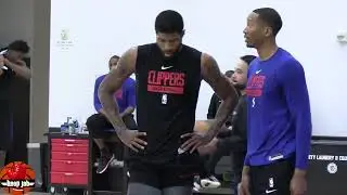 Paul George 4-24 Workout At Clippers Practice Against Assistant Coaches. HoopJab NBA