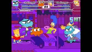 YL347 MUGEN Request: Gumball, Darwin & Bart Simpson Vs Homer Simpson, Marge Simpson & Nicole