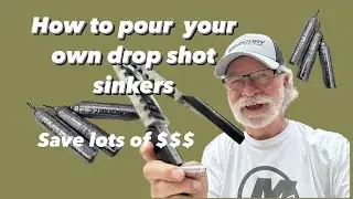 DIY pouring your own drop shot fishing sinkers #fishing #smallmouth #mercuryproteam #dropshot