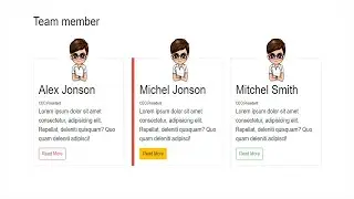 How To Make Website Team Member Section Using HTML CSS And Bootstrap