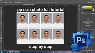 create Passport size Photo in adobe Photoshop cc2015