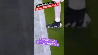 INCREDIBLE GAME-ENDING PLAY! 🏈 #CHIEFS BEAT #RAVENS BY A TOE! 🔥 Out Of Bounds #Highlights 👀 #NFL