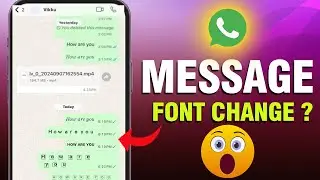 WhatsApp font change kaise kare | how to change whatsapp font style | whatsapp font style change