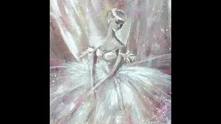 БАЛЕРИНА Картина на шелке, #Ballerina_painting