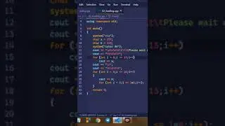 Loading animation in C++ language.C++ project . #shortsvideo #short #animation