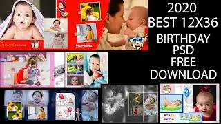 Free PSD BIRTHDAY 12x36 Templates Fully Editable For Photoshop Part 01