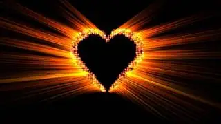 4K Animation Burning Heart Fire Effect AA VFX