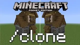 Minecraft PE - How To Use The Clone Command!