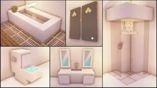 Minecraft:40+ Bathroom Build Hacks and Ideas (work in all phone/pc/xbox/ns)