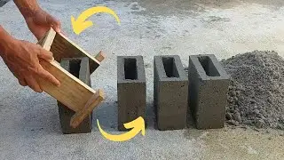 Como Fazer Meio Bloco de Cimento com Forma Flexível