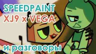 Лесбиянка рисует лесбиянок и говорит про лесбиянок | SPEEDPAINT