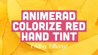 Animerad Colorize red hand tint i After Effects #aftereffects #aftereffectstutorial #effects
