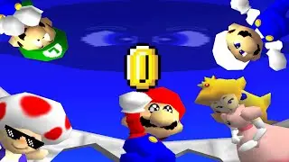 super mario 64 bloopers: mario's coin