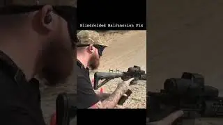 Blindfolded AR15 Malfunction Fix DEMO  #police #gun #oddlysatisfying
