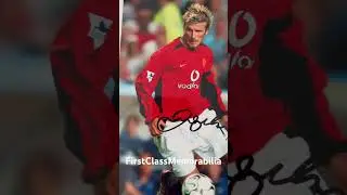David Beckham signed photo Manchester United memorabilia