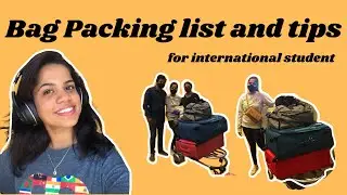 Bag packing tips for international students | Fall 22 |study in the US | packing list