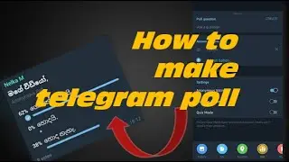 How to Create Poll in Telegram|sinhala|tech tutorial