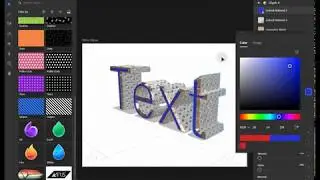 Adobe Dimension 2020 - 07  3D Text Materials (in English)