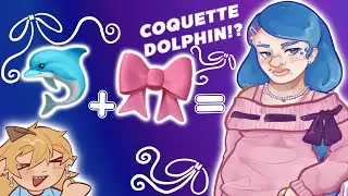 COMBINING ANIMALS AND FASHION TO MAKE OCS! [character design, speedpaint, challenge]