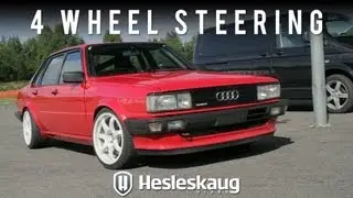 Audi 80 Quattro with 4 wheel steering