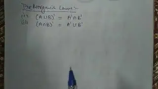 Proof of DeMorgan's laws , set theory| Discrete Mathematics-4