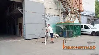 Нержавеющая телескопическая мачта с лебедкой 5.5 метров МТМН-4/15