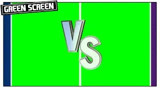 GAMER VS (VERSUS) | SPLIT SCREEN CHALLENGE TEMPLATE | GREEN SCREEN OVERLAY | ANIMATION [CCM]