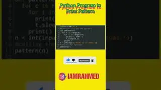 Python Program to print Pattern 