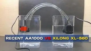 A match between two mini submersible pumps - Recent AA1000 VS Xilong XL-580 - 3W and 5W powerhead