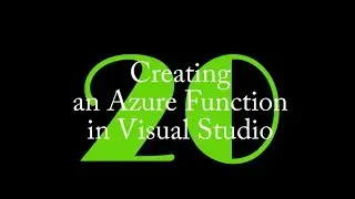 GCast 20: Creating an Azure Function in Visual Studio