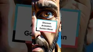 Discover Aristotle's Golden Mean #Shorts