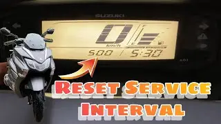 How to Reset the Service interval For Burgman Street 125 #idle #suzuki #service