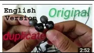 How to identify fake JBL earphones? In English