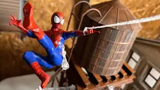 Web slinging action with DB Toys Ultimate NET-man