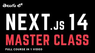 Next JS Tutorial in 1 video | Next JS in Telugu