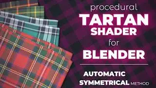 Procedural Tartan Shader for Blender   Part 4 - automatic symmetric method