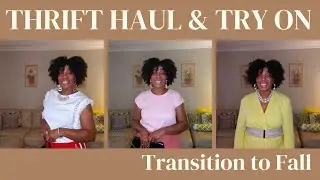 THRIFT HAUL & TRY ON! TRANSITION TO FALL!