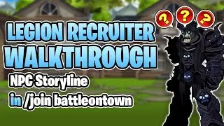 Legion Recruiter NPC Storyline Quest Walkthrough /join battleontown - AQW
