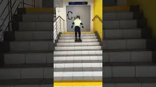 Учимся преодолевать лестницу на роликах 🛼