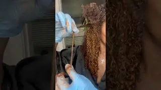 Curly Hair dye hack  #shorts