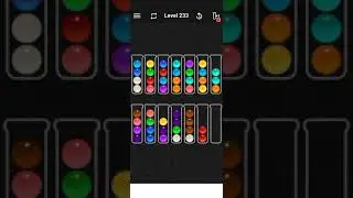 ball sort color puzzle game level 233 | ball sort puzzle level 233