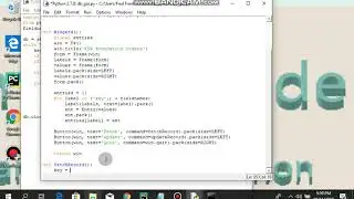 make a simple database application with python Tkinter  #6continued
